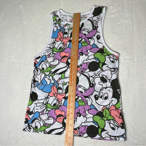 DISNEY Tank Mickey and Friends Lavender Pink Green Blue Size Small (3/5) - Picture 4 of 6